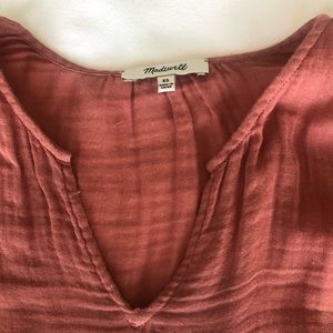 Madewell Blouse, Size XS, Savannah color